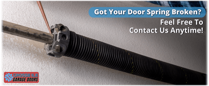 Broken Garage Door Spring Grosse Ile MI